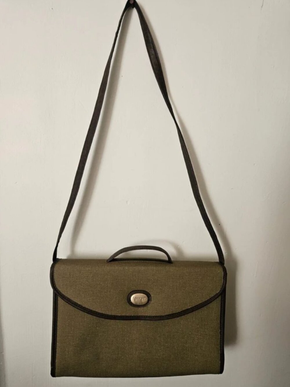 Vintage Olive Shoulder Bag